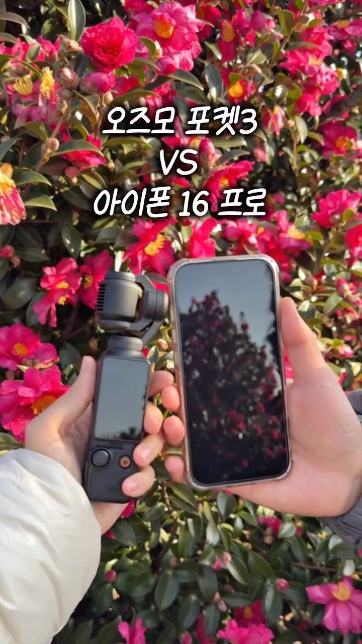 _danie_e 게시물 이미지: 오즈모 포켓3 vs 아이폰 16 Pro [제작지원]
같은 장면·같은 환경에서 직접...