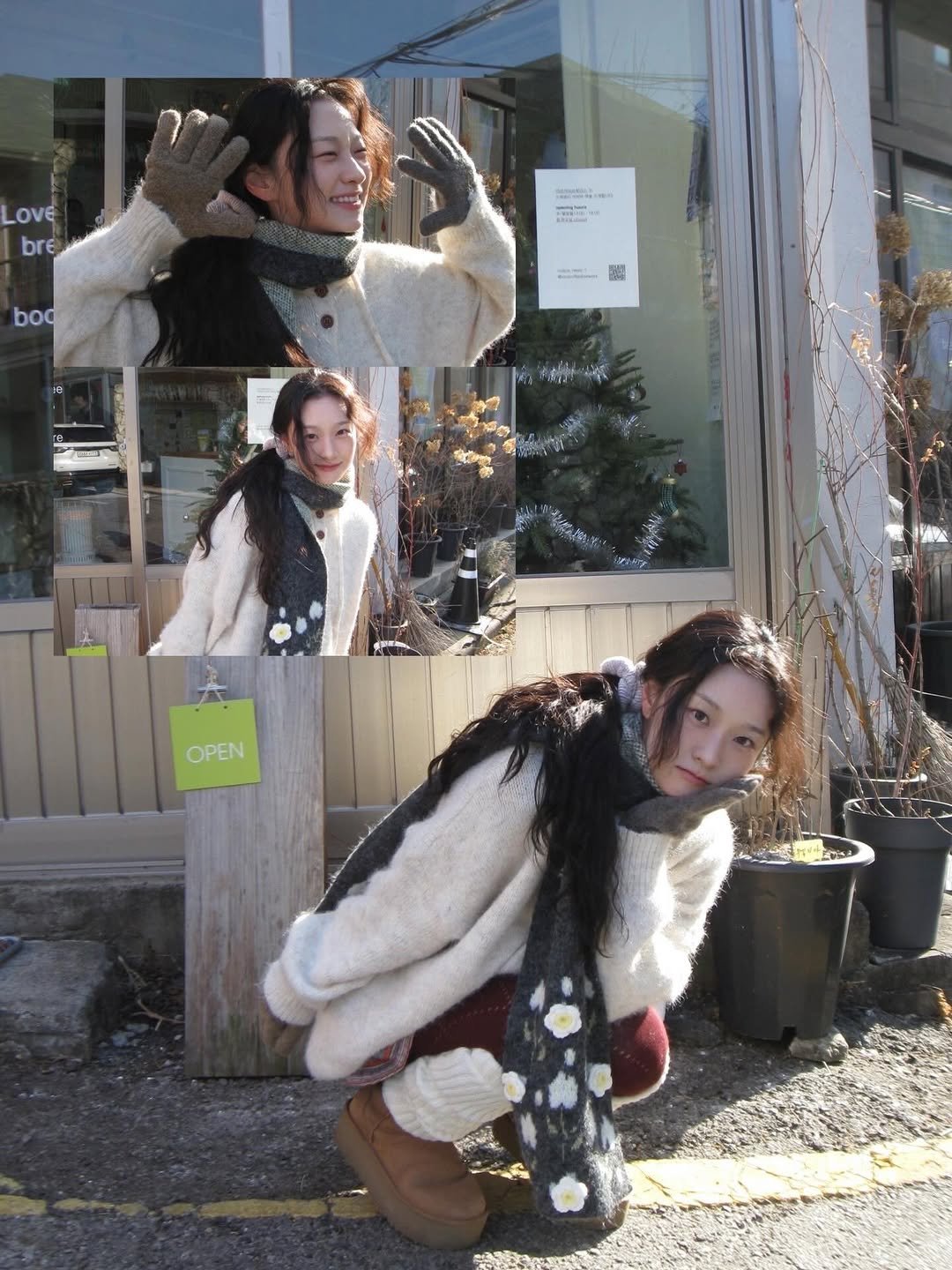 Photo by 김이경 Kim Yi Kyeong on February 18, 2026. May be an image of duffle coat, fur coat, fleece, parka, snowsuit, sweater and text.