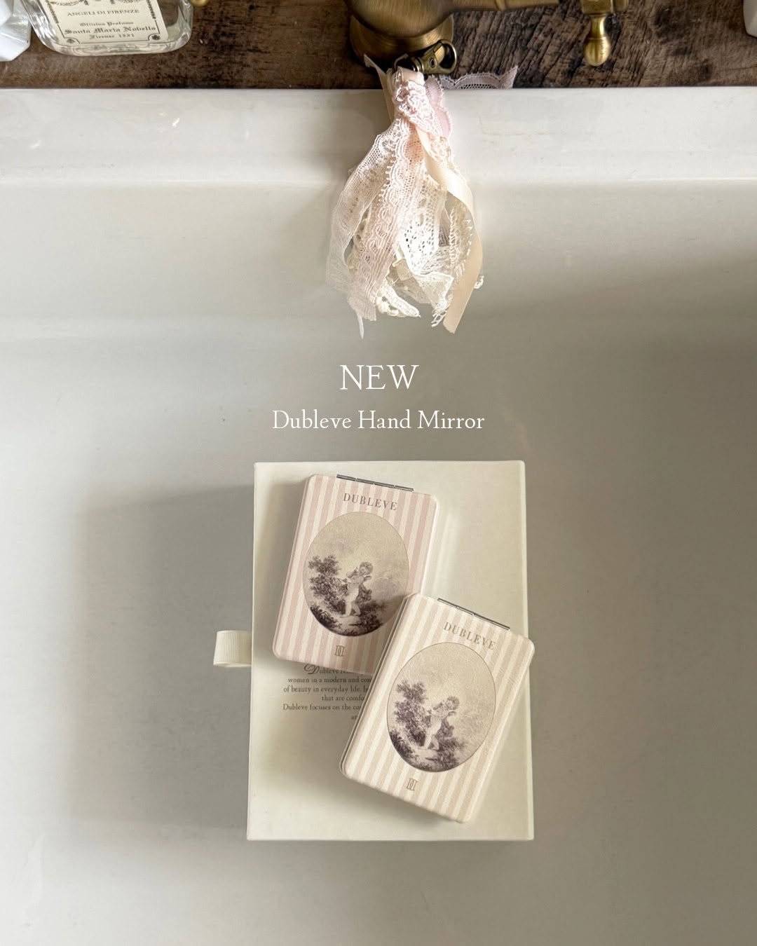 Photo by 드브르베 DUBLEVE on August 31, 2025. May be an image of lace, sink, bar soap, soap, hand cream and text.