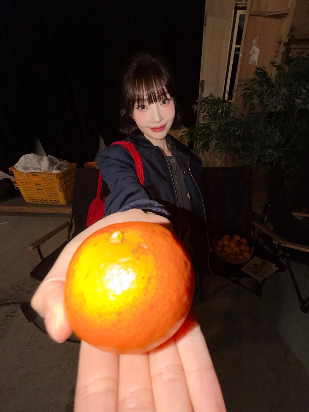 Photo by Joy on December 31, 2025. May be an image of mandarin, pomelo and text.