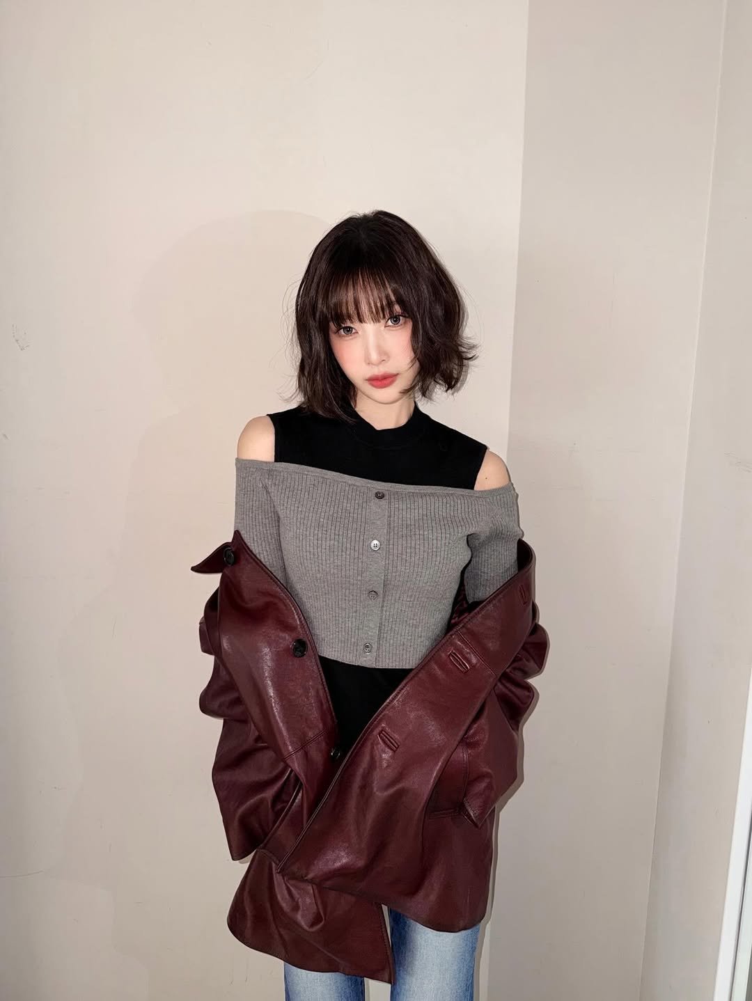 Photo by Joy on December 18, 2025. May be an image of one or more people, hair, jacket, top, turtleneck, coat and text.