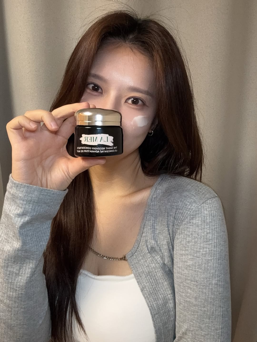 Photo shared by 🦦 on January 26, 2026 tagging @lamer.korea. May be an image of hair product, salve, ointment, hand cream and text.