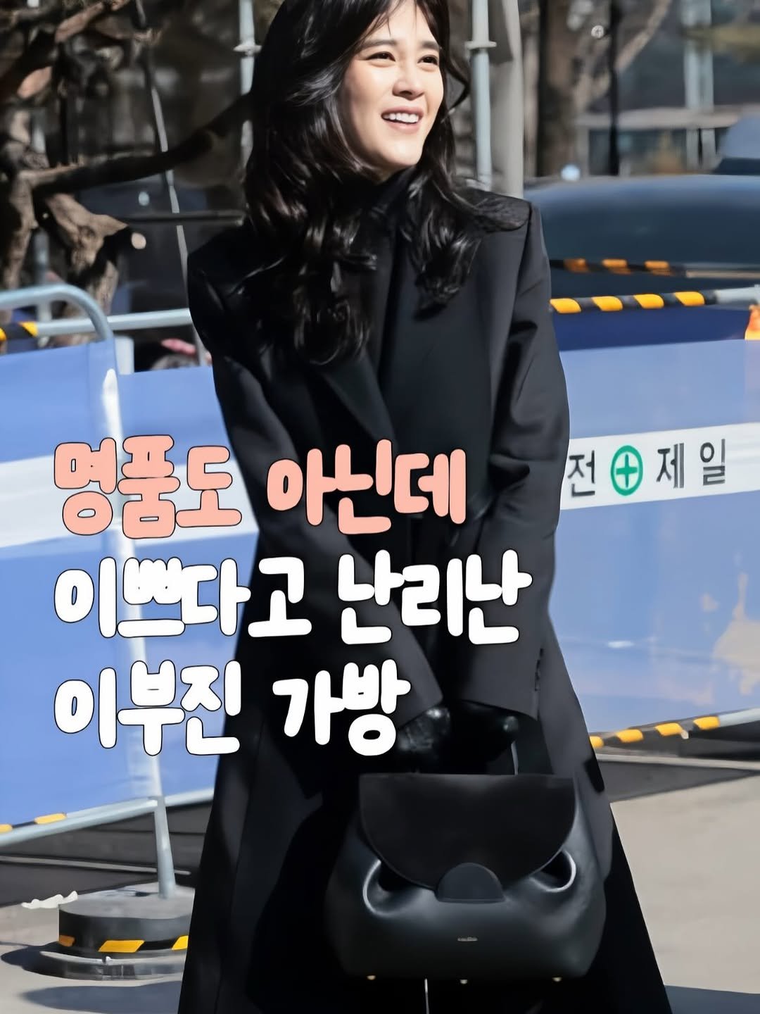 Photo by 릴리홈🏡 좋은 아이템 소개해요✨ on February 13, 2026. May be an image of text that says '전+제일 제일 멍품도 아닌데 이쁘다고 난리난 이부진 가방'.