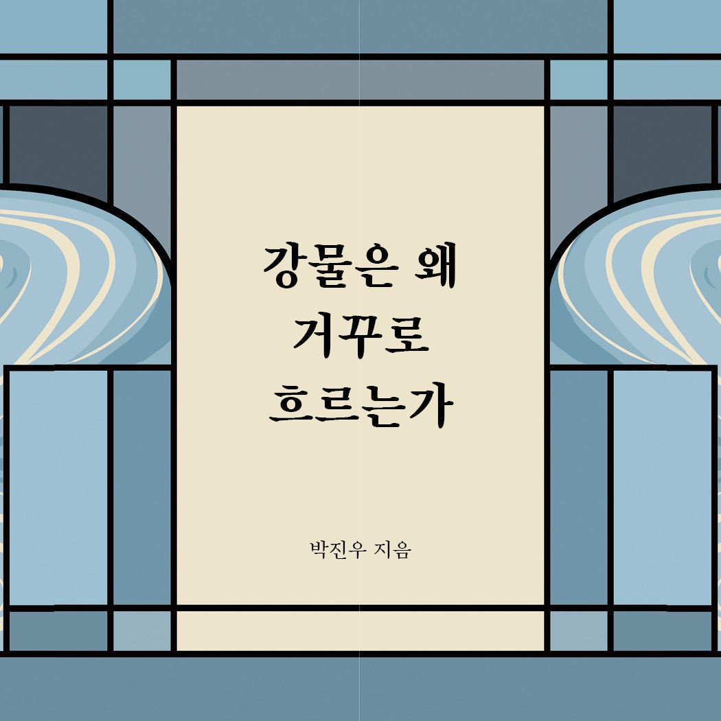 Photo by 메이킹북스 on August 05, 2025. May be an illustration of poster and text that says '강물은 왜 거꾸로 흐르는가 박진우 지음 지음'.