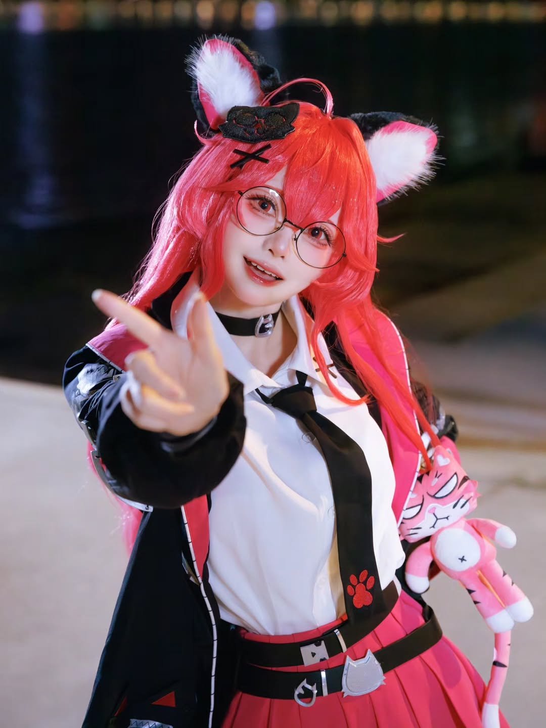 Photo shared by MAYONEZE 마요네즈 on April 28, 2026 tagging @d0pdop2, and @_mayomayoneze. May be an anime-style image of costume, glasses and text.