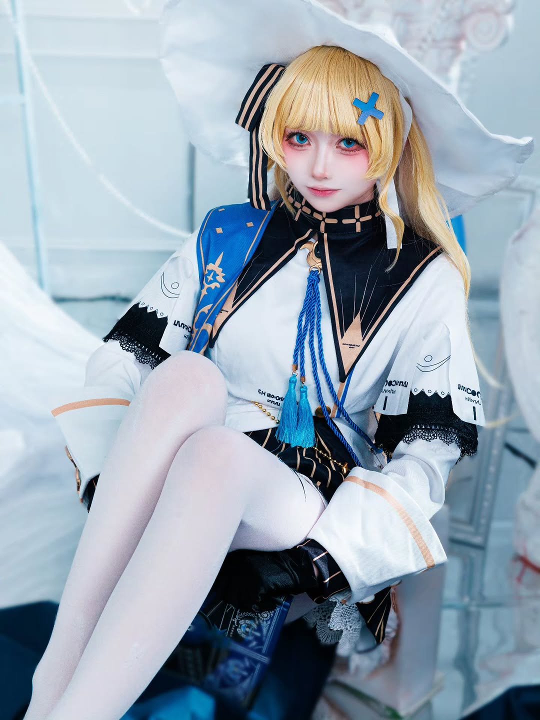 Photo shared by MAYONEZE 마요네즈 on February 24, 2026 tagging @d0pdop2, and @_mayomayoneze. May be an anime-style image of costume and text.