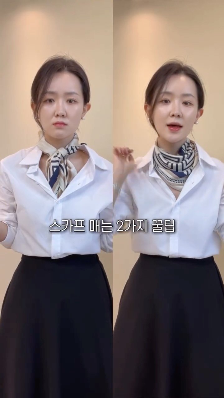 _moodhye 게시물 이미지: 100벌넘게 입는 제가 스카프 내는 2가지 방법 알려드릴게요✨

기본 코디에...