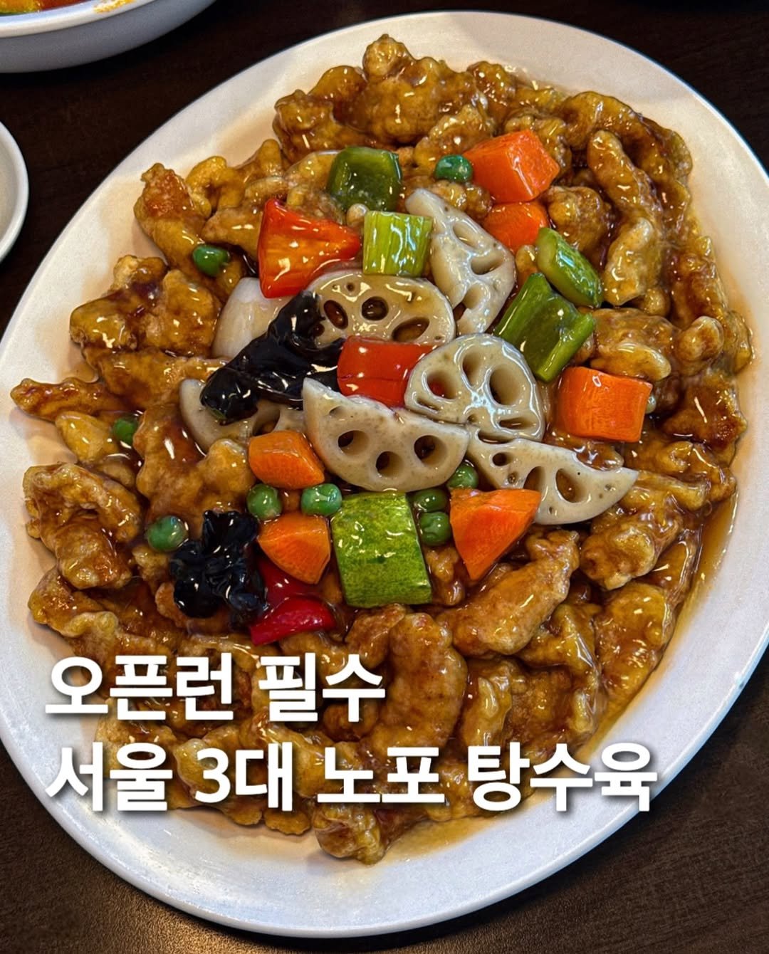 Photo by 먹푼젤 | 서울맛집 송파맛집 강남맛집 on December 23, 2025. May be an image of chicken and text that says '오픈런 필수 서울 3대 노포 탕수육'.