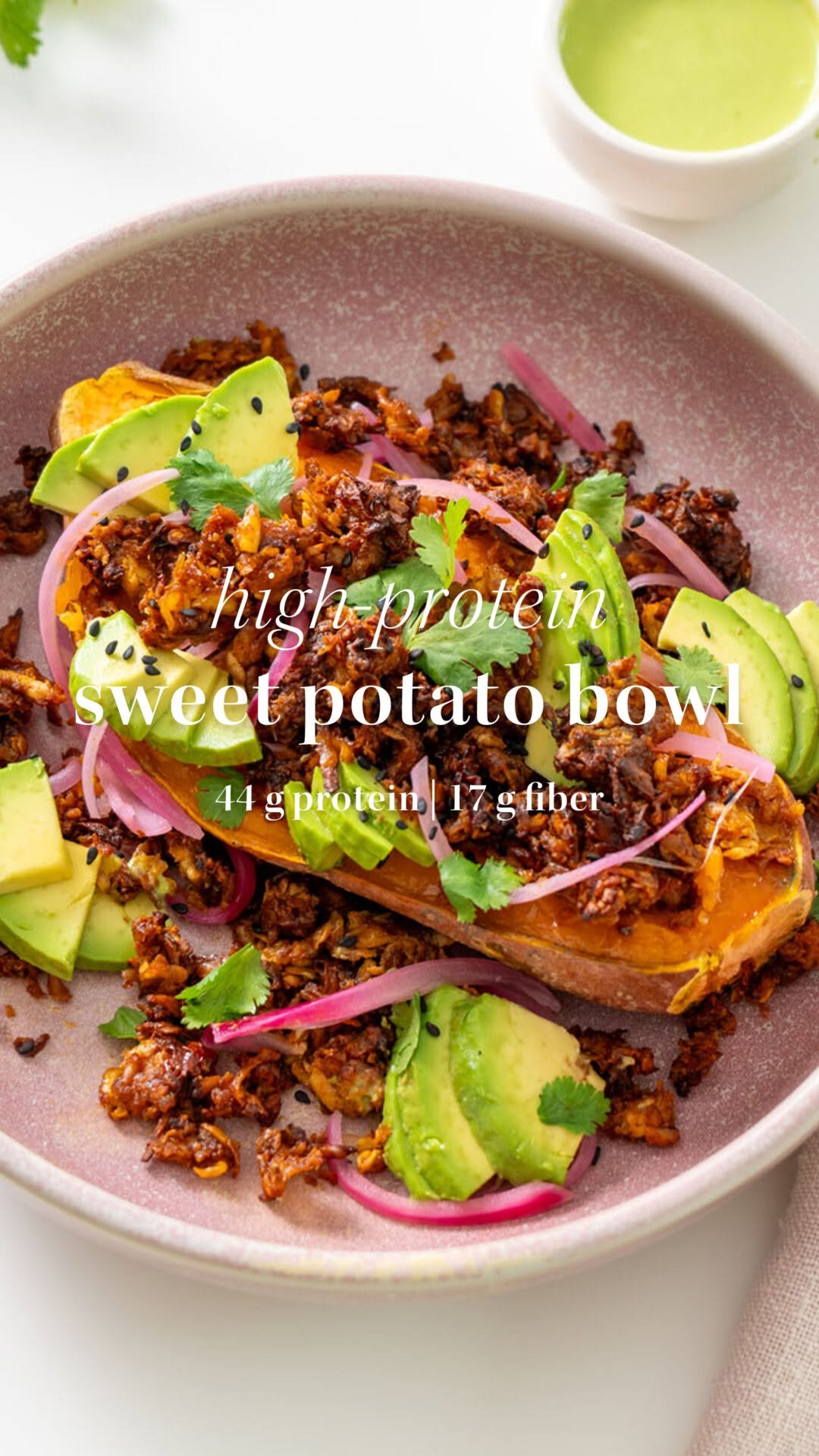 _plantbaes_ 게시물 이미지: High-Protein Chipotle Sweet Potato...