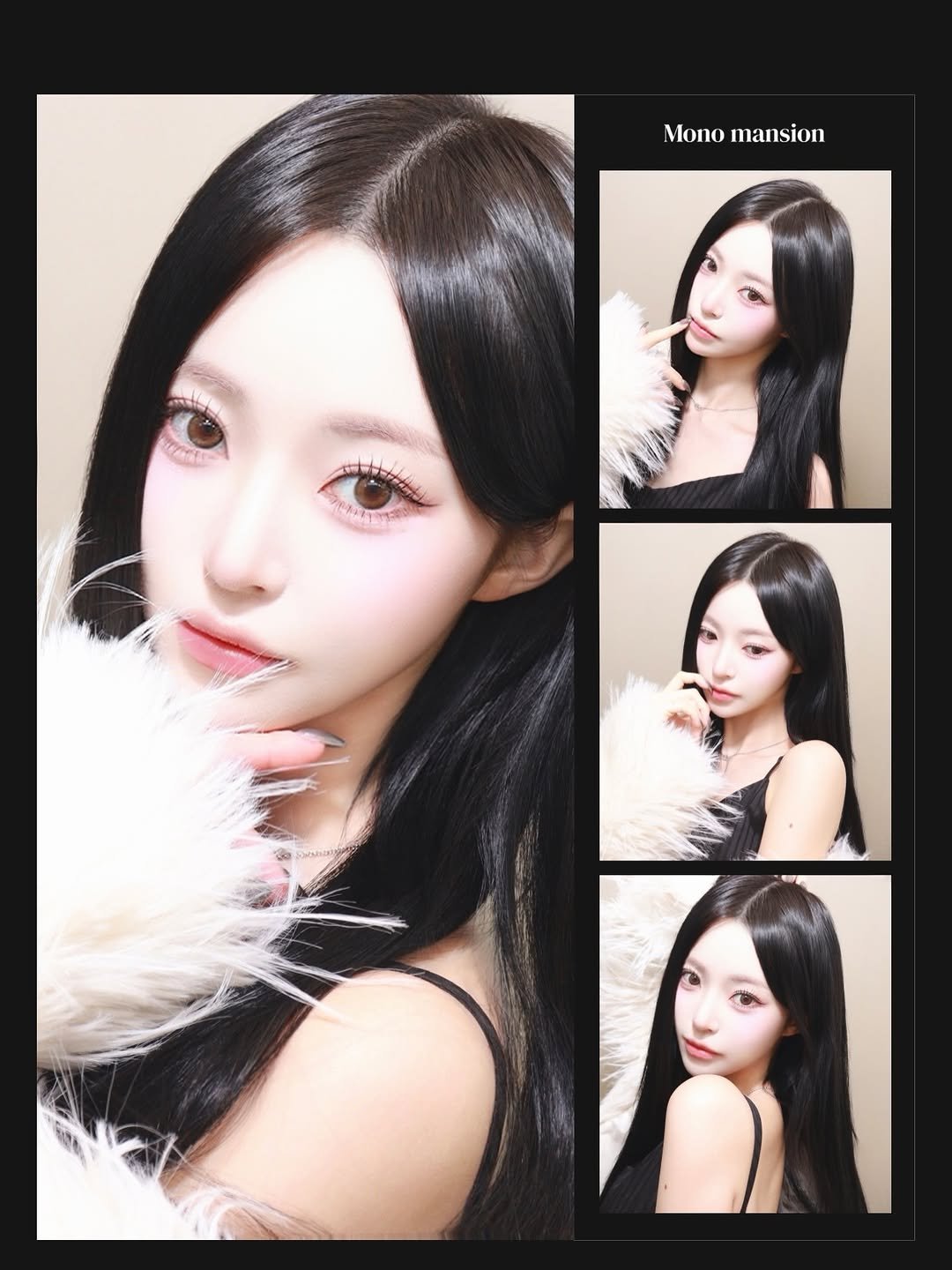 Photo shared by 주연 on January 25, 2026 tagging @mono.mansion. May be a closeup of one or more people, braids, costume and text.