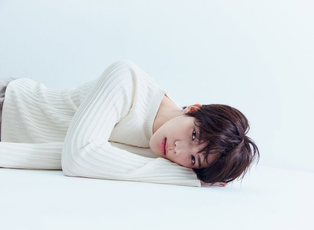 Photo shared by 문상민 on March 12, 2026 tagging @kimchamstudio. May be an image of one or more people, bangs, top and text.