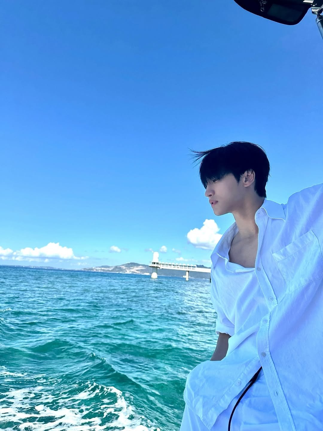 Photo by SEONGHWA on October 16, 2025. May be an image of boat, ocean and text.