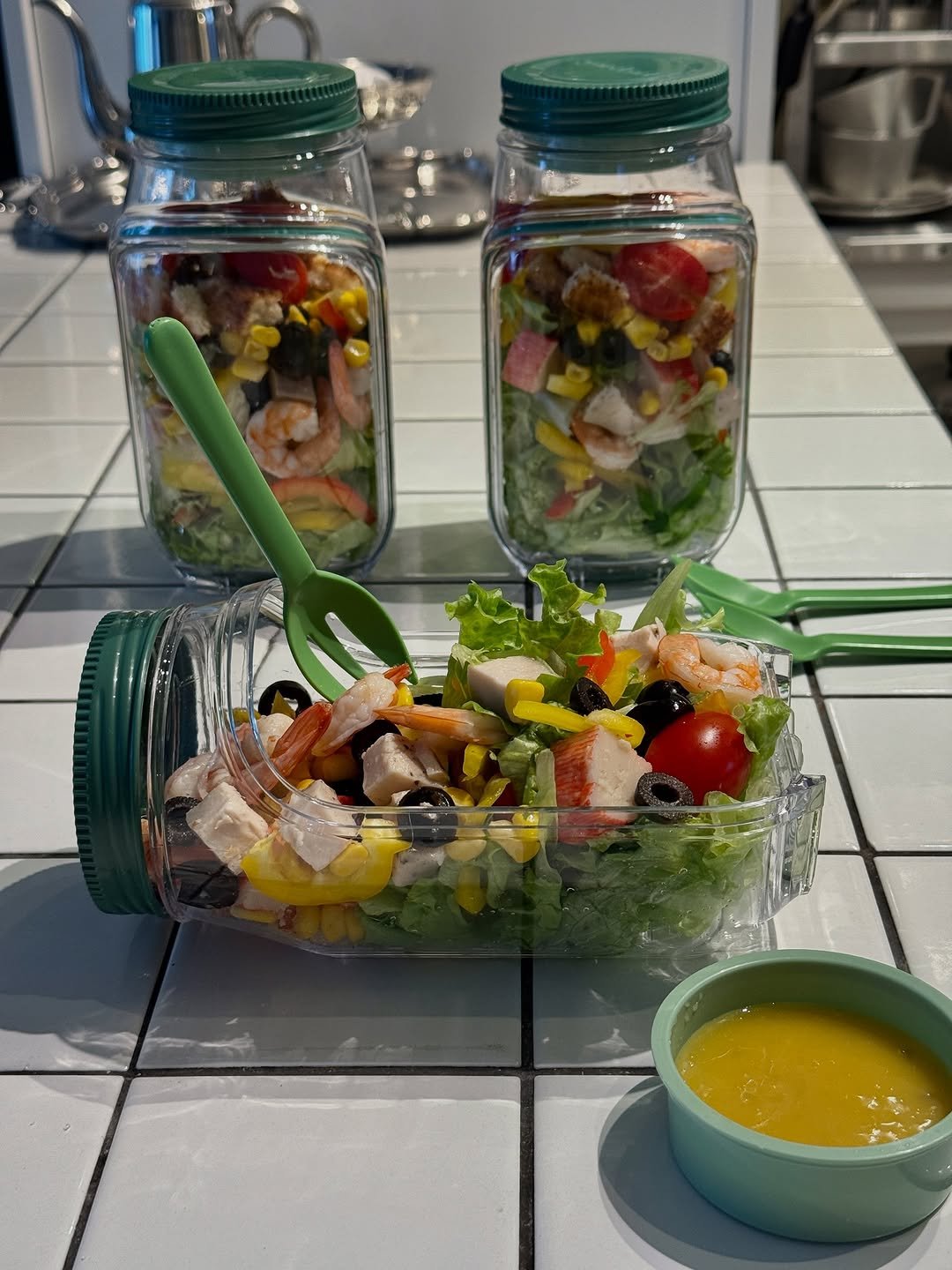 Photo by nini♡ on November 14, 2025. May be an image of jar, salad and text.