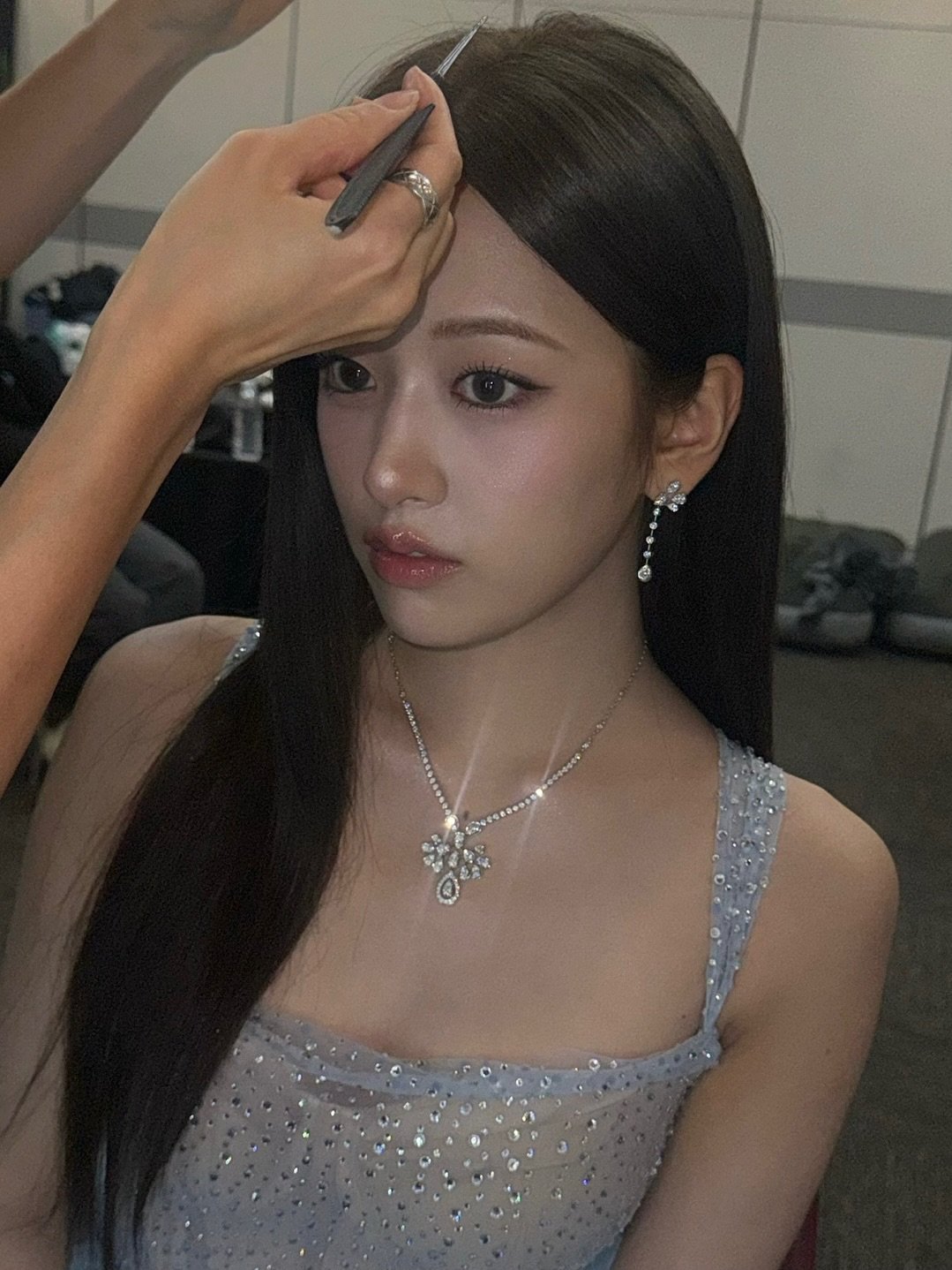 Photo by 안유진 AN YUJIN on July 28, 2025. May be an image of 1 person, hair and text.