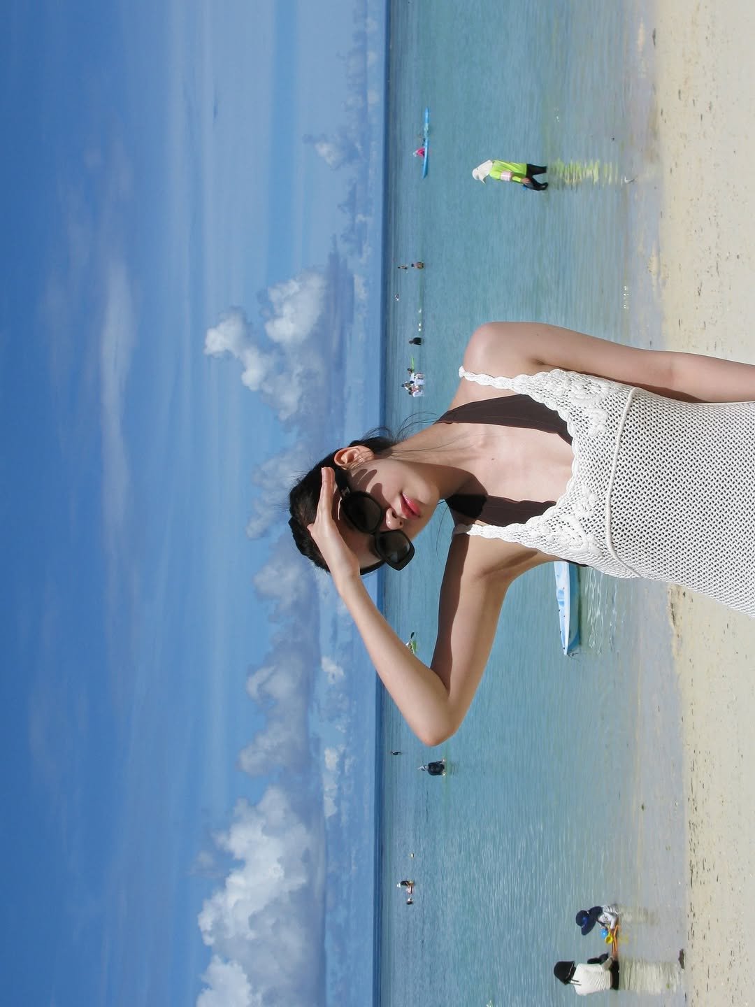 Photo by 안유진 AN YUJIN on January 14, 2026. May be an image of ocean, beach, horizon and text.