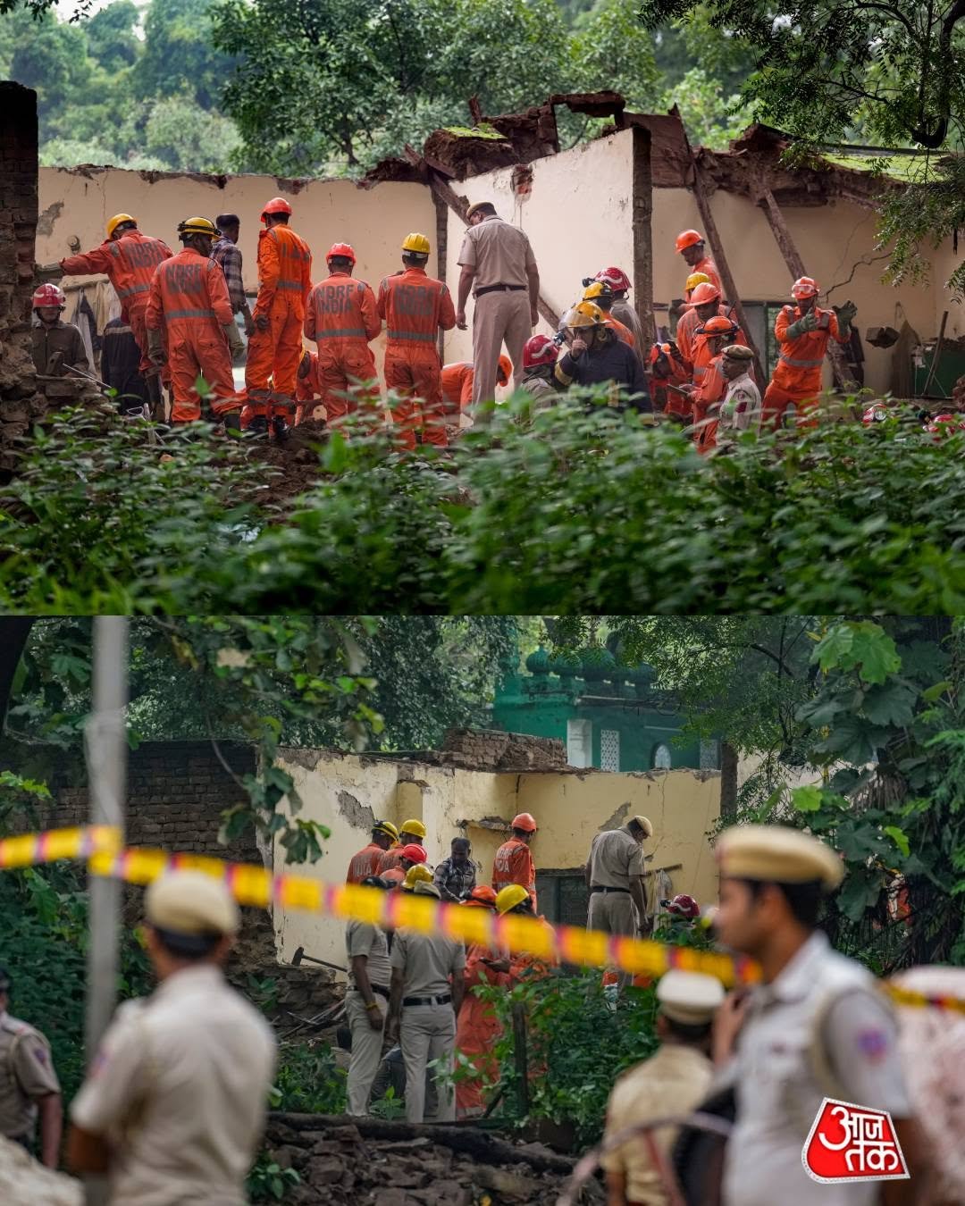 Photo by Aaj Tak on August 15, 2025. May be an image of 18 people and text that says 'भज तक'.