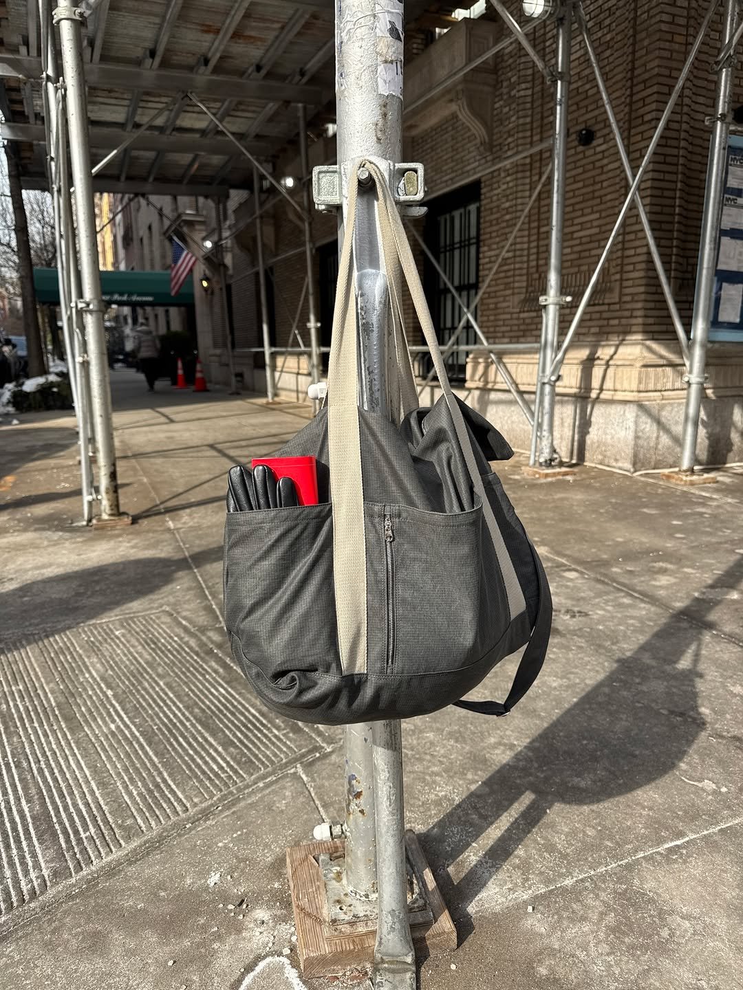 Photo by AAOA on February 18, 2026. May be an image of tool bag, padlock, shopping cart, sling, grocery bag and text.