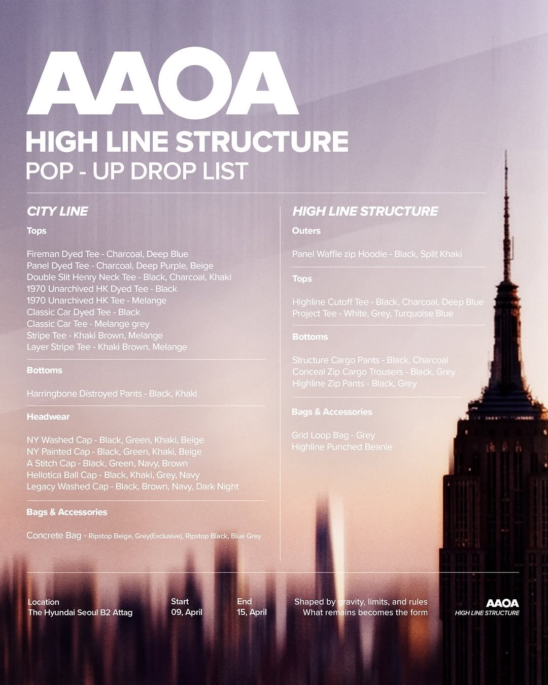 Photo shared by AAOA on April 01, 2026 tagging @highline.structure. May be an image of magazine, poster and text.