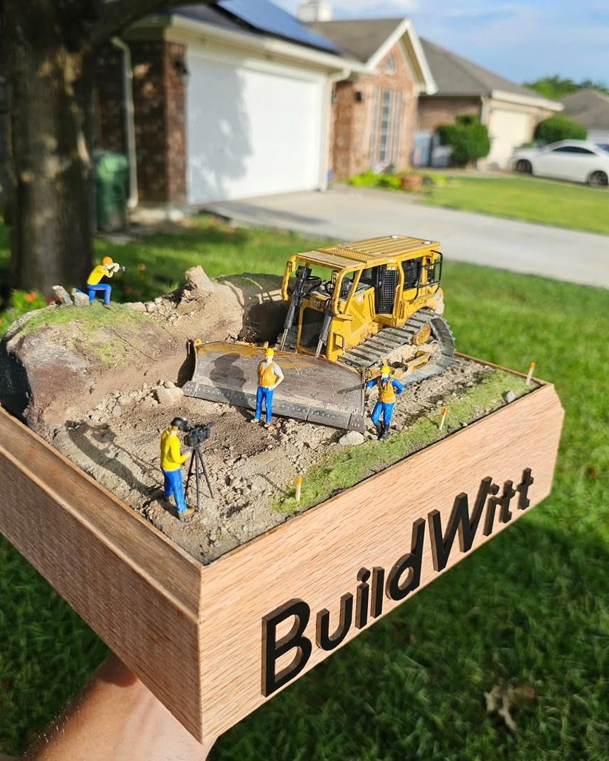 Photo shared by Aaron Witt on September 28, 2025 tagging @nikl_scale_models. May be an image of 3 people, box, lego, birdhouse and text.