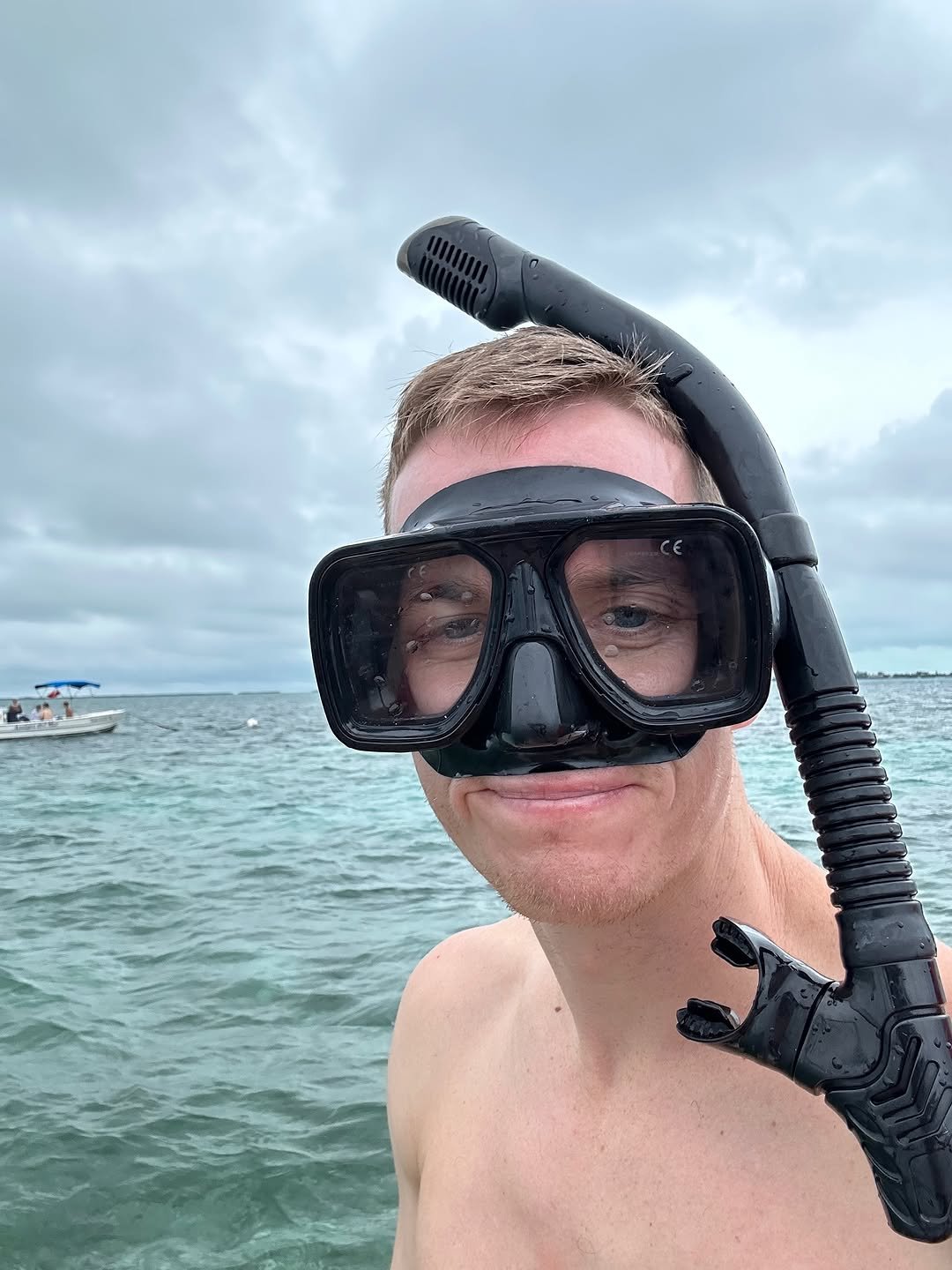 Photo by Aaron Witt on November 11, 2025. May be an image of swimming, glasses, snorkel and text.