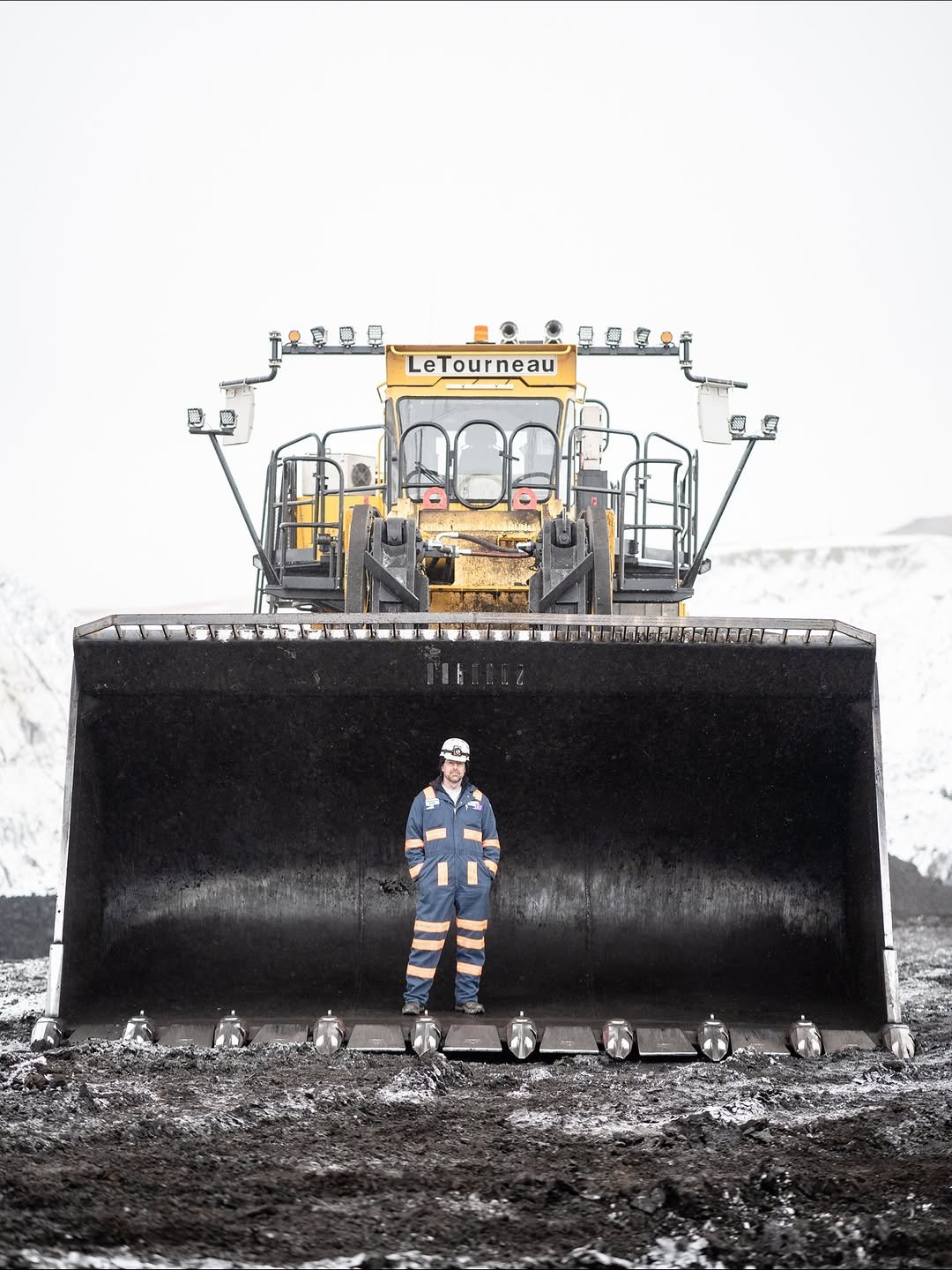 Photo by Aaron Witt on November 13, 2025. May be an image of scraper, shovel and text that says 'LeTourneau'.