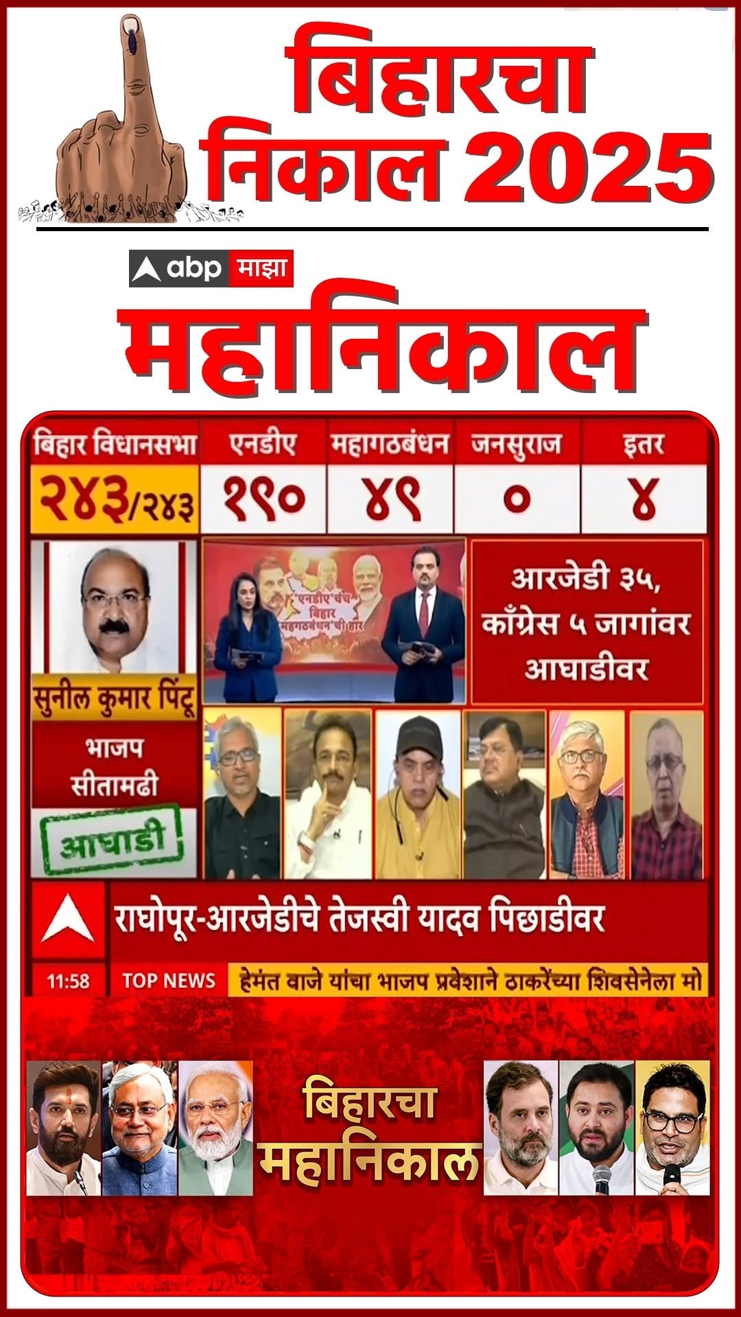 abpmajhatv 게시물 이미지: Prashant Kishor On BJP : बिहारमध्ये एनडीएला...