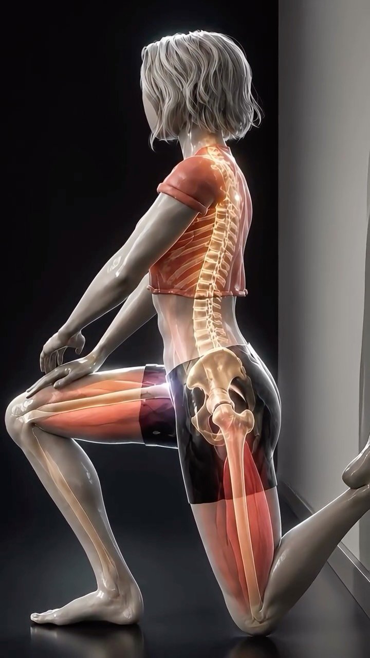 abs_at_home 게시물 이미지: Couch Stretch for Tight Hips & Quads (Posture...