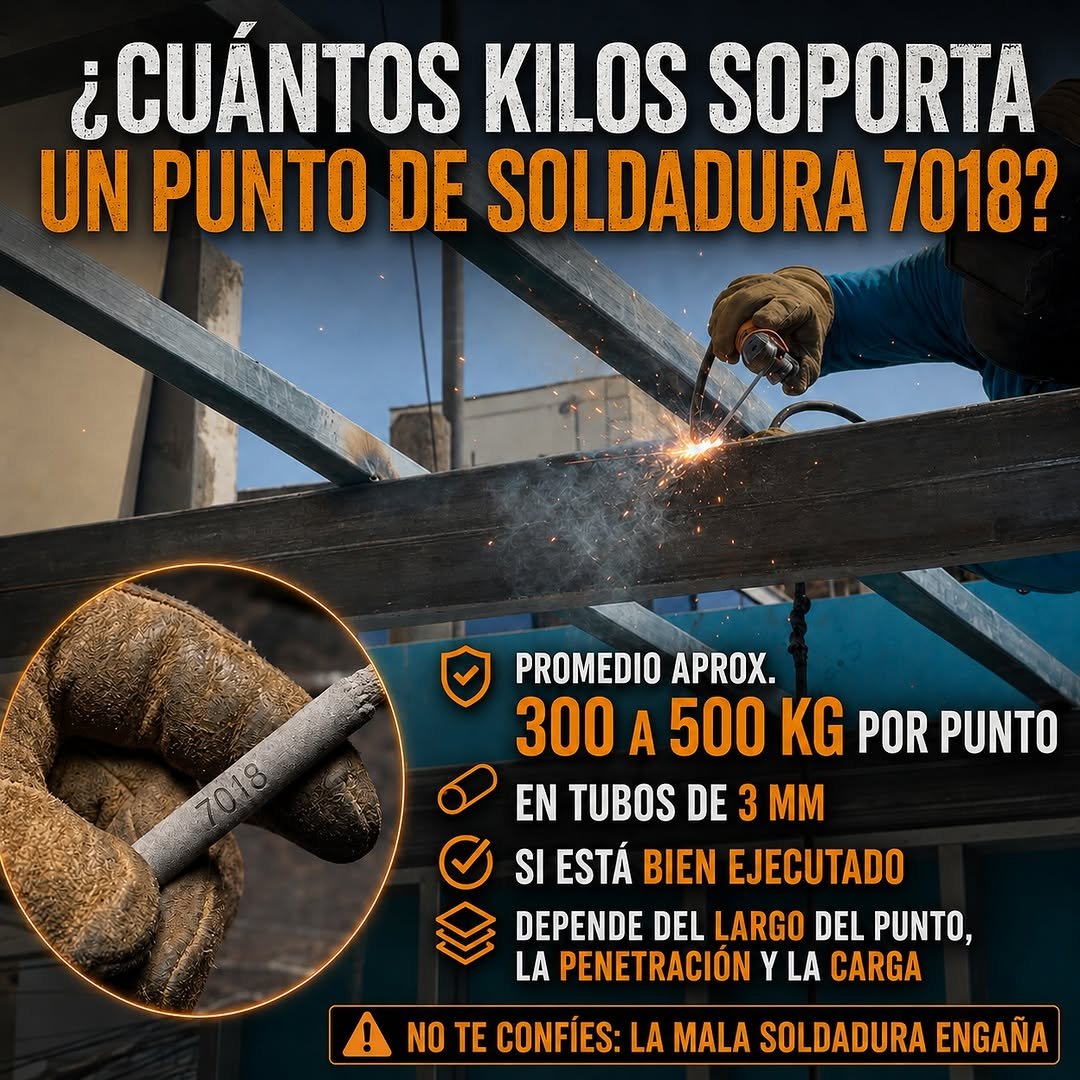 academia.drywall_hogar 게시물 이미지: Un punto de soldadura 7018 puede soportar 300,...