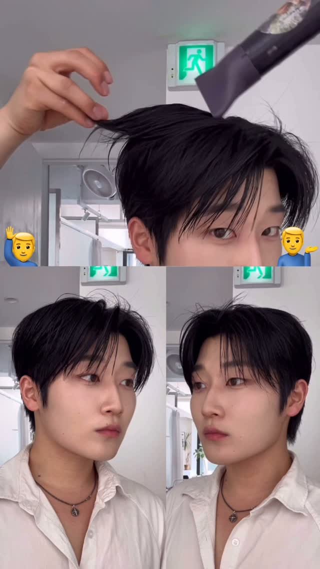 acide_pluie 게시물 이미지: 모든 남자들이 좋아하는 스타일👍 
슬릭하면서 웨트한 질감으로 떨어지는 앞머리와...
