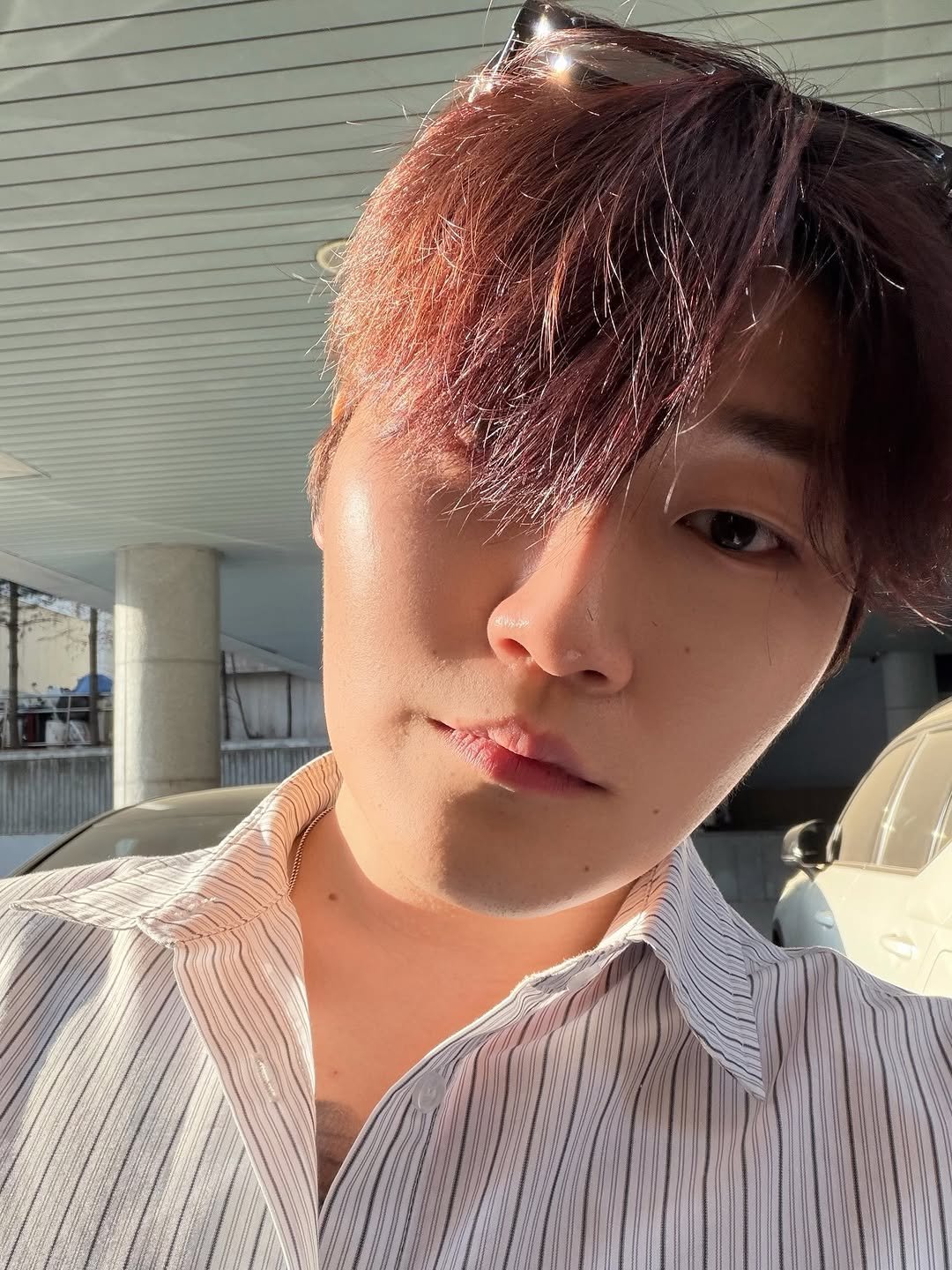 Photo by 진형쌤 on March 22, 2026. May be a selfie of one or more people, bangs, blonde hair, makeup and text.