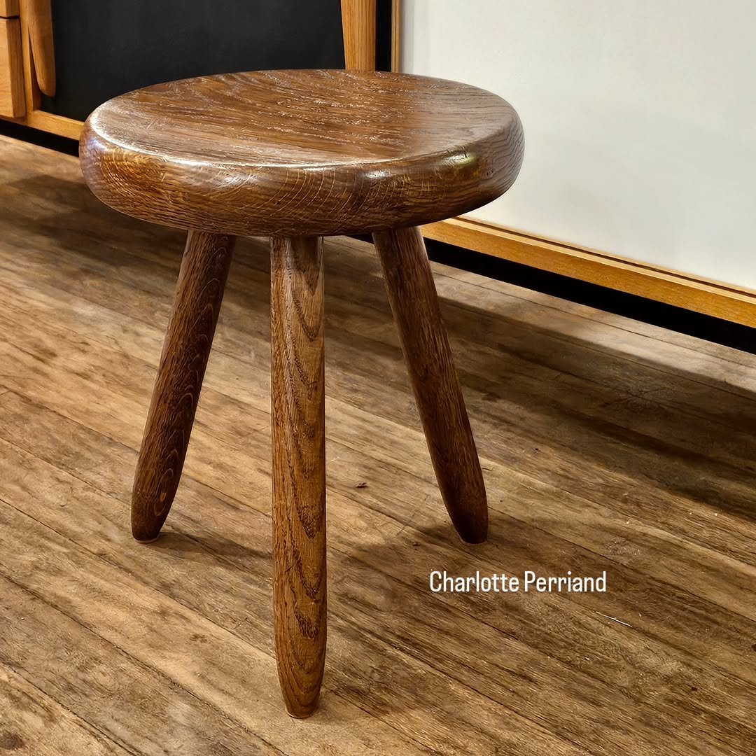 Photo by adel on December 19, 2025. May be an image of step stool, footstool and text that says 'Charlotte CharlottePerriand Perriand'.