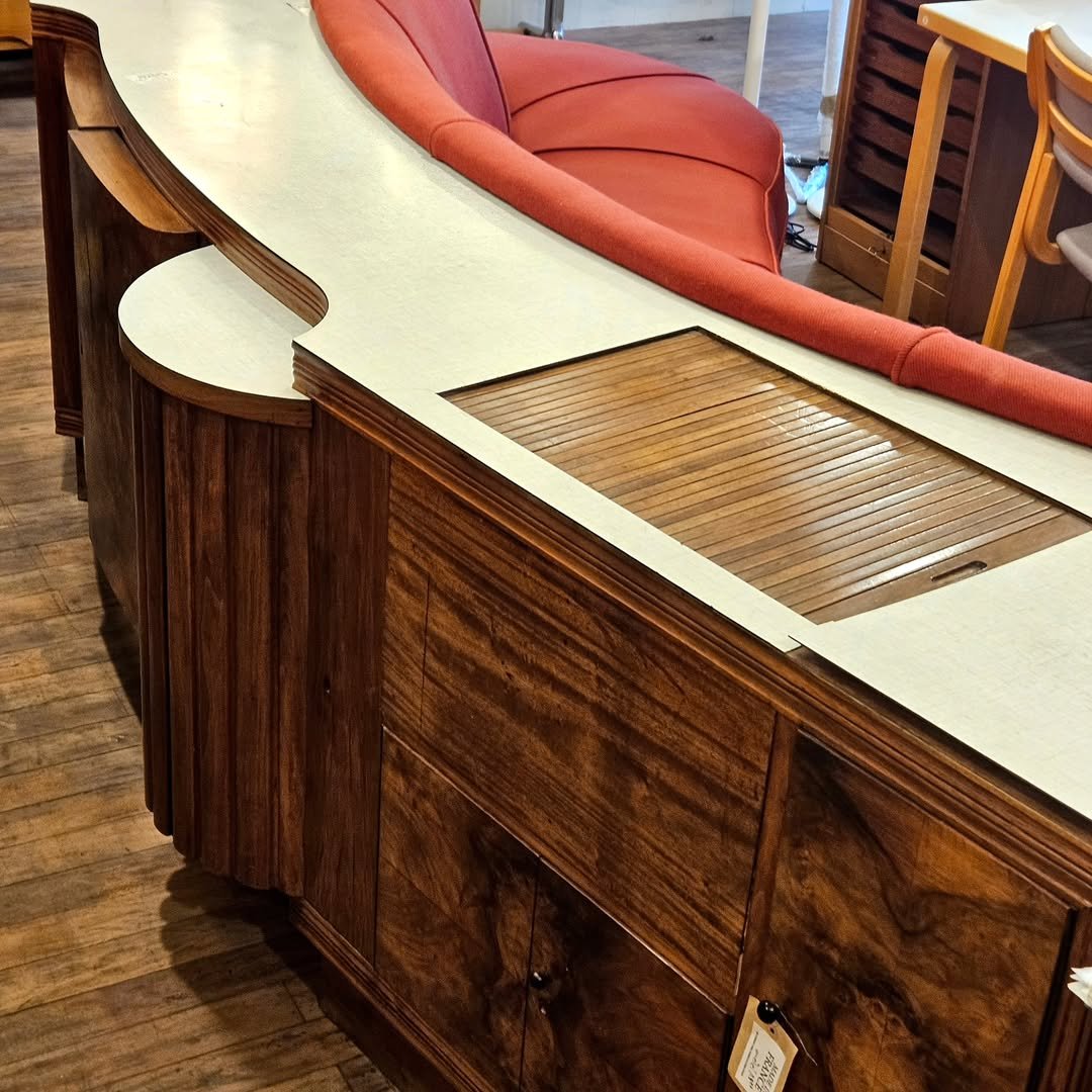 Photo by adel on August 08, 2025. May be an image of kitchen island, credenza, woodwork, countertop, indoors and text.