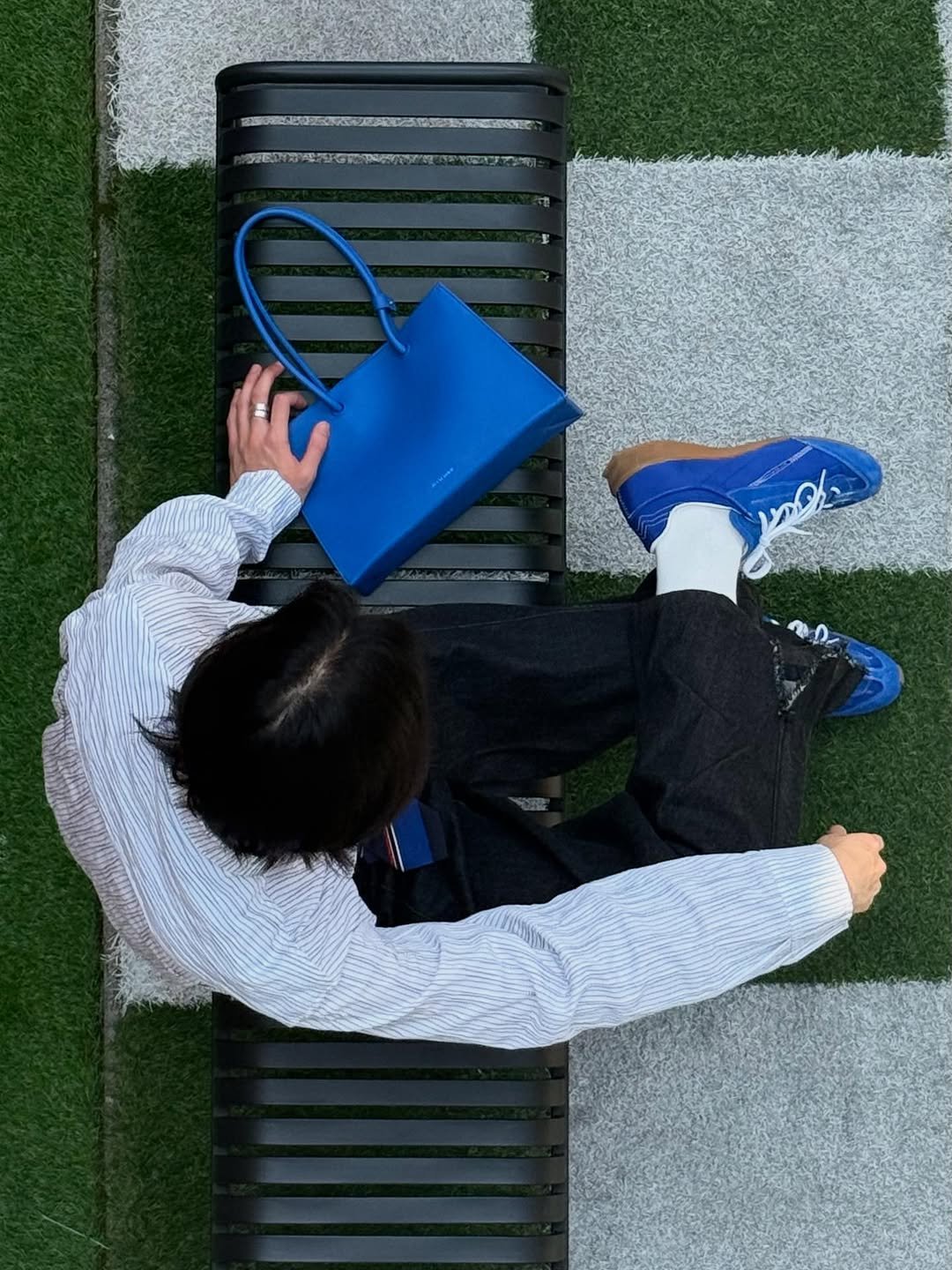 Photo by ADERERROR SPACE on June 22, 2025. May be an image of saddle-stitched leather, purse and briefcase.