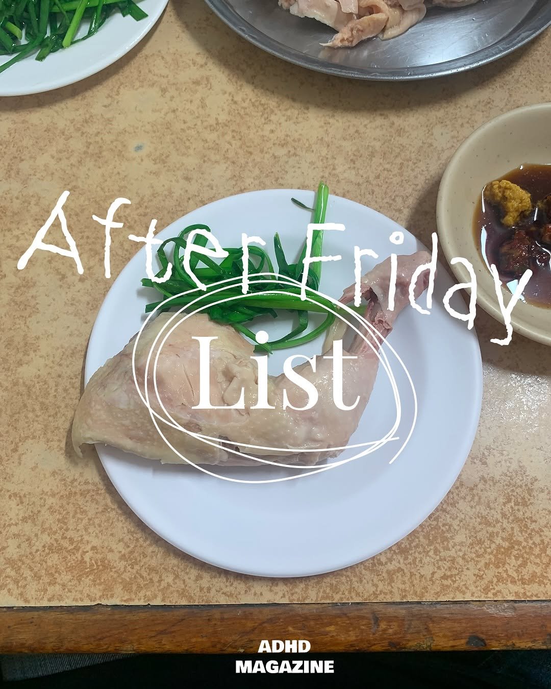 Photo by ADHD MAGAZINE on August 08, 2025. May be an image of text that says 'Afrerenda Frida rida Afteri List ADHD MAGAZINE'.