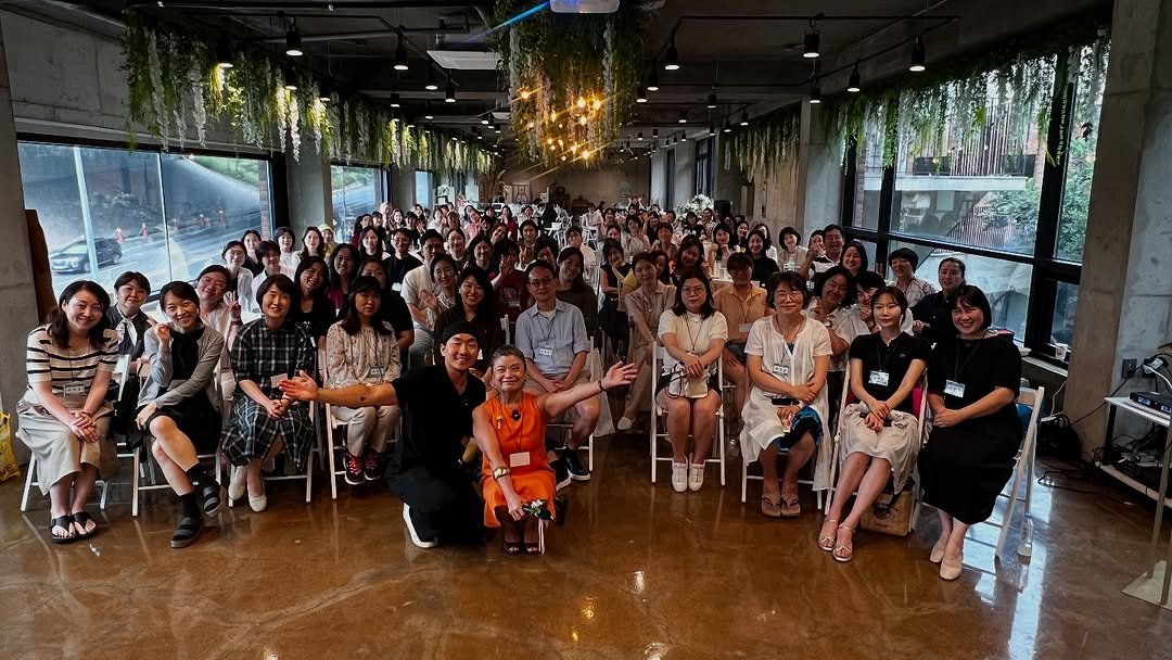 Photo shared by 최겸 Gyum Choi on July 14, 2025 tagging @aeree_jjang. May be an image of 4 people, table and text.