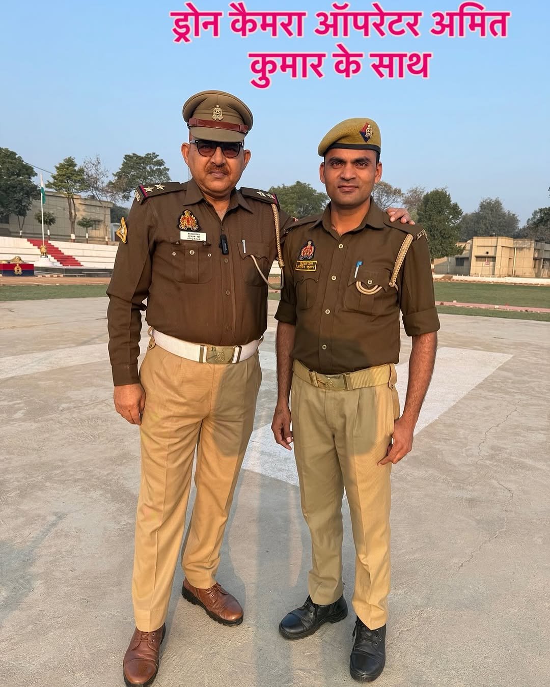 Photo by Afaq Khan on February 19, 2026. May be an image of text that says 'ड्रोन कैमरा ऑपरेटर अमित कुमार के साथ 표포주 •'.