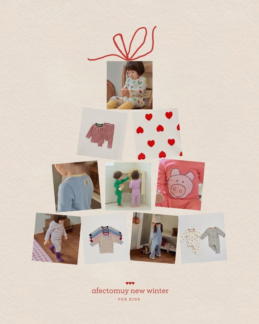 Photo by 아펙토무이 on December 07, 2025. May be an image of gingerbread cookie, sleepwear and text that says 'WWH HINNR ረ afectomuy new afectomuynewwinter winter FOR KIDS'.
