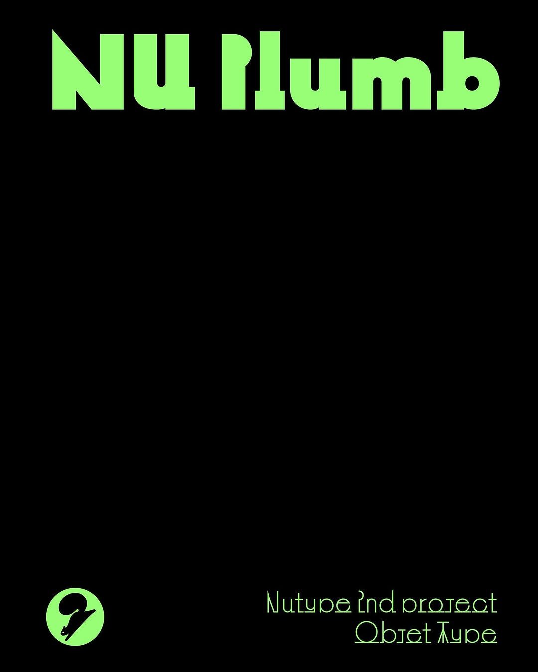 Photo shared by AG타이포그라피연구소 on April 22, 2025 tagging @nutype.info. May be a graphic of poster and text that says 'NU Nlumb Nutype 2nd project Obret Typa'.