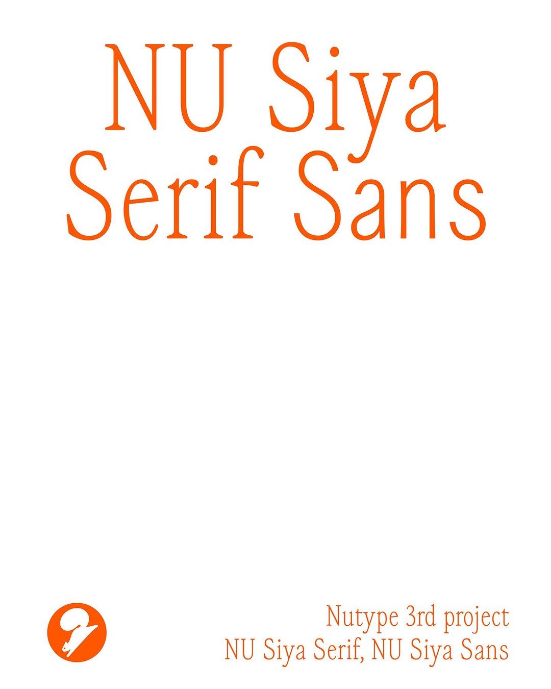 Photo shared by AG타이포그라피연구소 on September 10, 2025 tagging @nutype.info. May be a graphic of poster and text that says 'NU Siya Serif Sans Nutype 3rd 3rd project NU Siya Serif, NU Siya Sans'.
