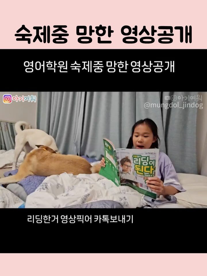 agiyowar 게시물 이미지: #아기여워챌린지 이게지금 숙제인가? 고난도 집중훈련인가?
ㅋㅋㅋ 리딩숙제는 그래도...