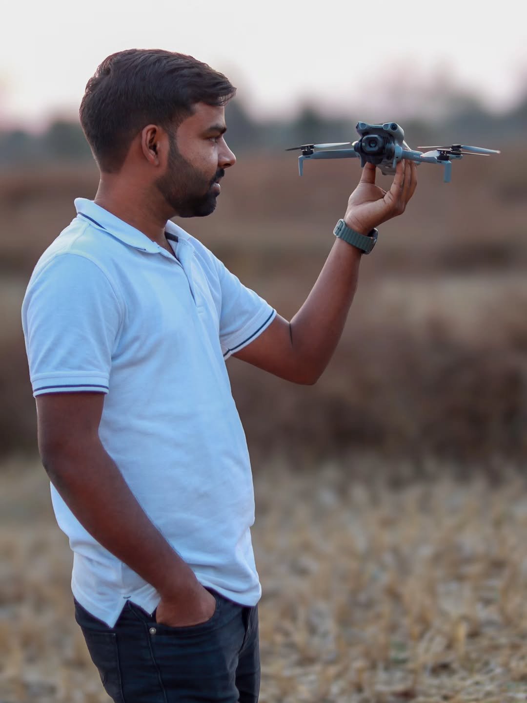 Photo shared by Agri Duniya on February 28, 2026 tagging @biplab.kumar98. May be an image of helicopter, outdoors and text.