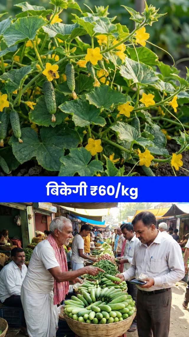 agri_duniya 게시물 이미지: Galti mat karna! Kheera lagane ka sahi waqt...