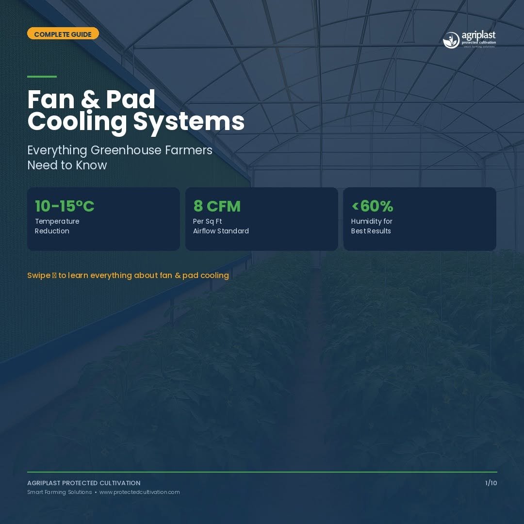 Photo by Agriplast Protected Cultivation Pvt Ltd on February 20, 2026. May be an image of air conditioner, thermostat, radiator and text.