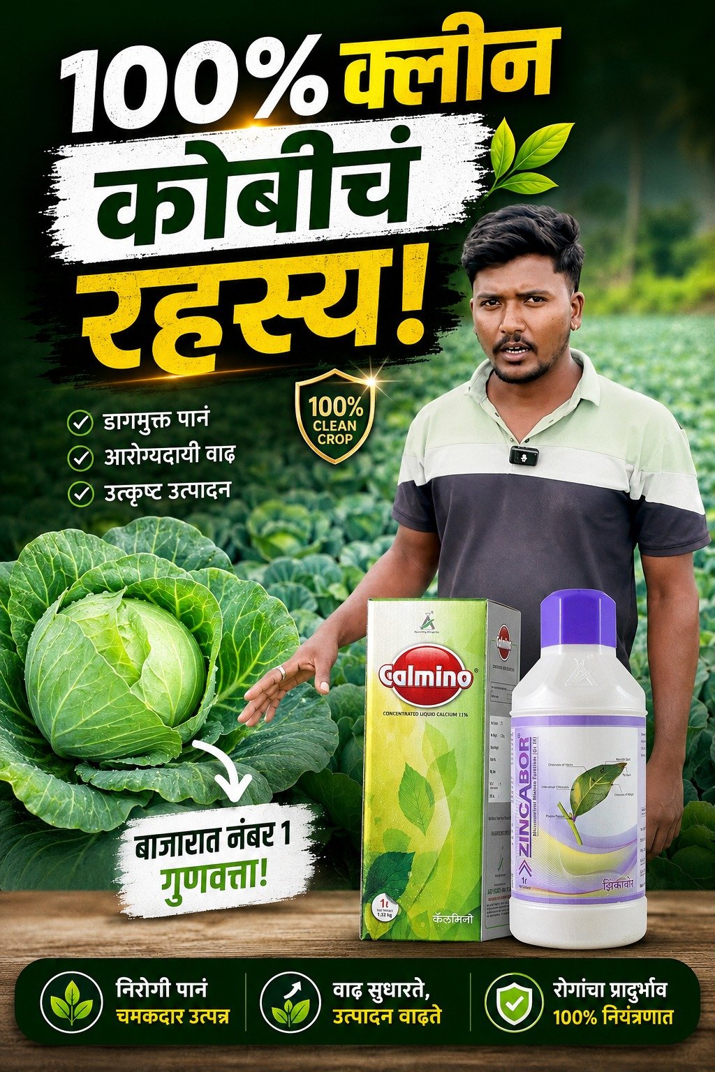 agrisearchindia 게시물 이미지: हे 3 स्प्रे वेळेत केले नसते तर संपूर्ण कोबीचं...