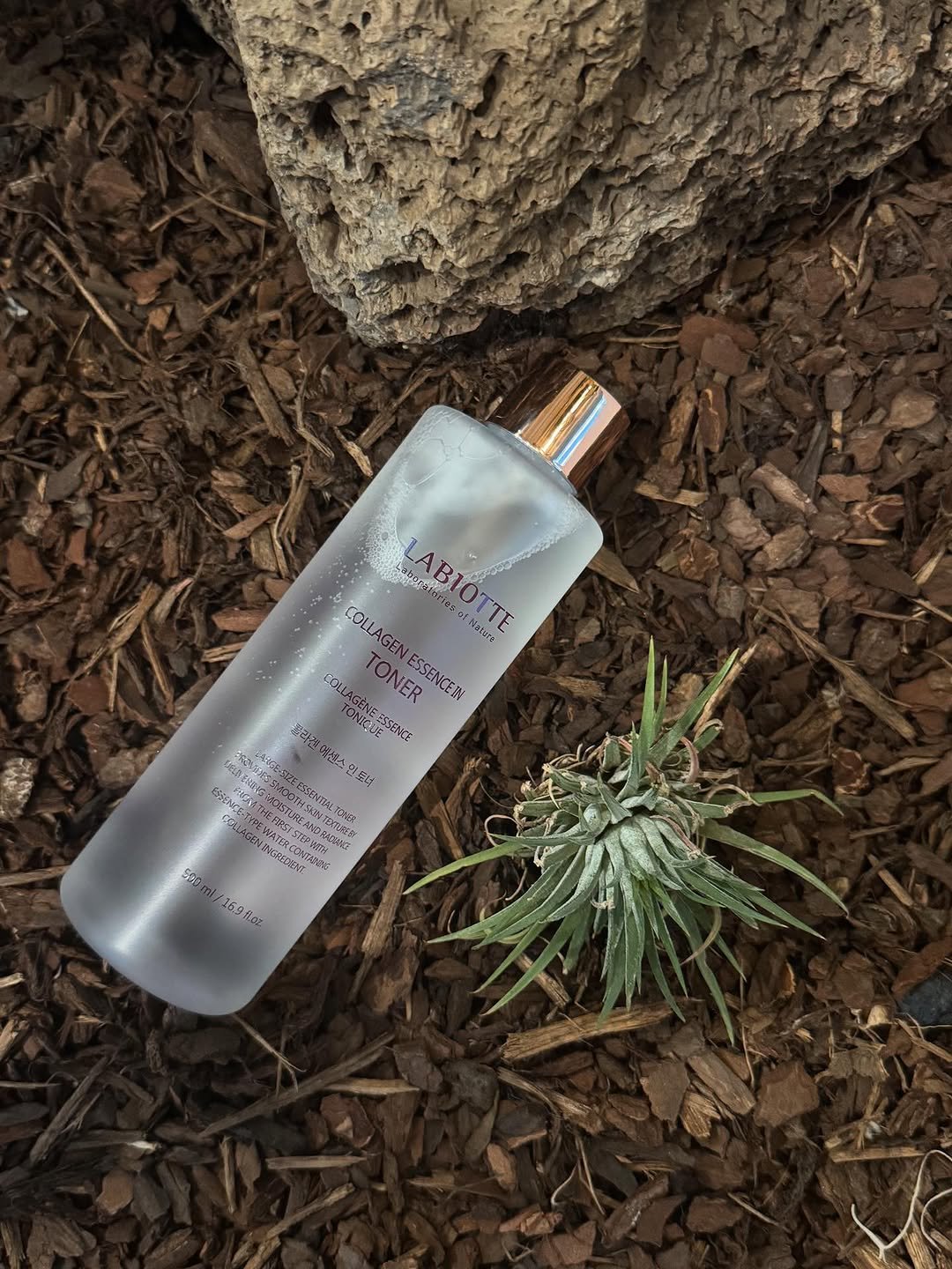 Photo shared by 아힌🍓 on August 05, 2025 tagging @labiotteofficial. May be an image of fragrance, flask, vodka, bottle, perfume, water bottle, agave and text.