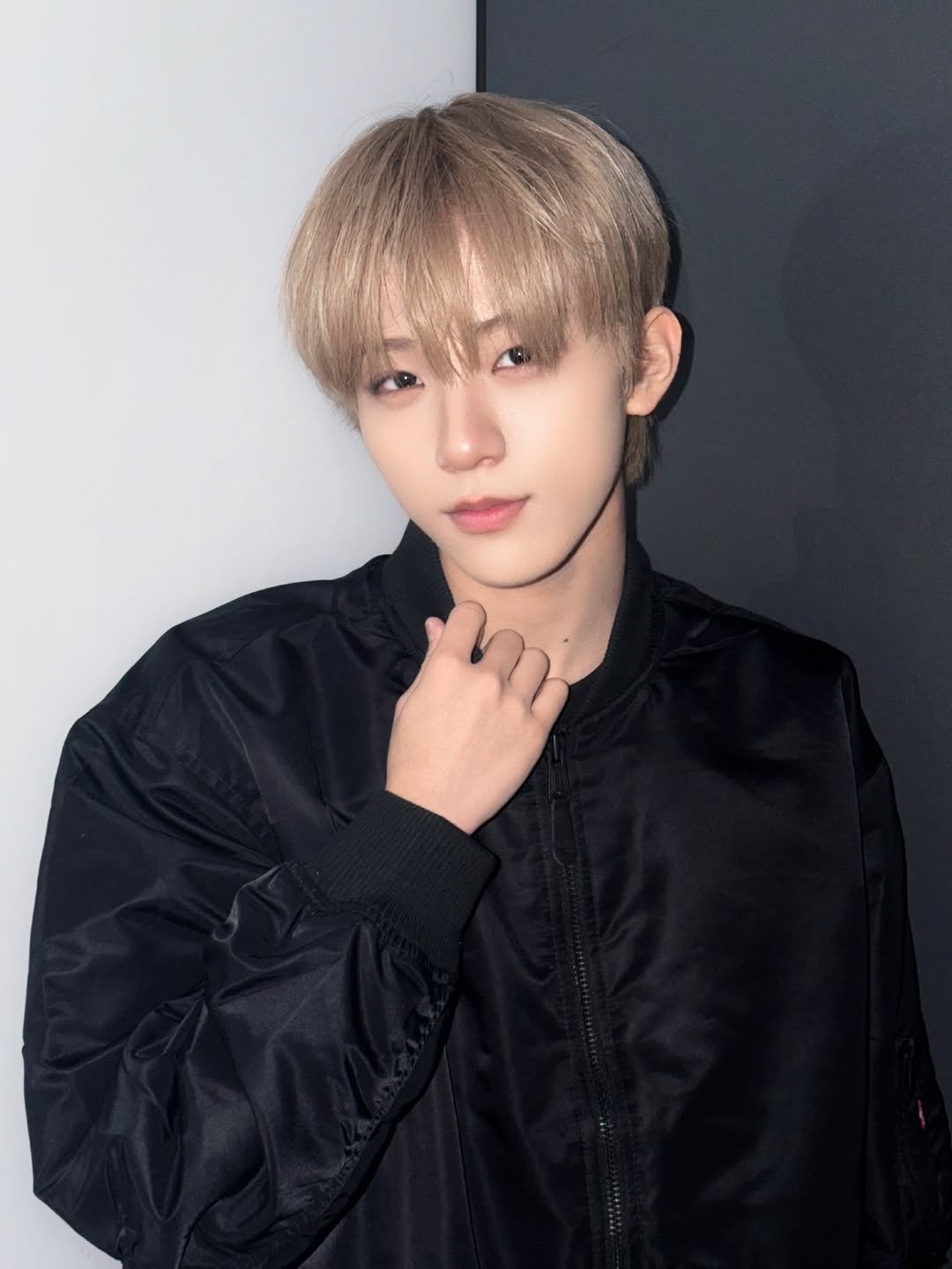 Photo by AHOF 아홉 on March 14, 2026. May be an image of one or more people, hair, bolo tie and text.