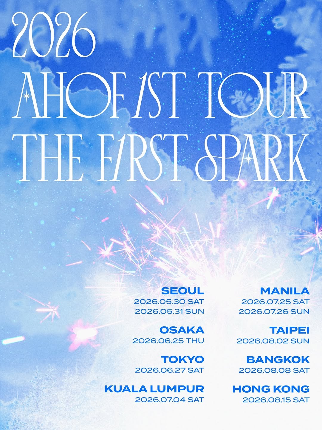 ahof_official 게시물 이미지: [📢] 2026 AHOF 1ST TOUR: THE FIRST SPARK 진행...