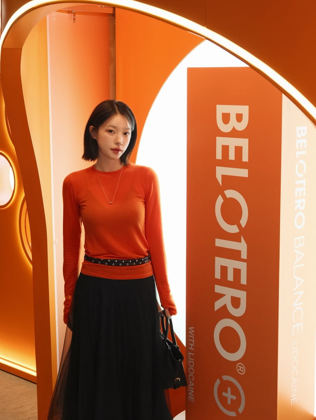 Photo shared by 소윤🐬 on January 15, 2026 tagging @merzaesthetics_apac, and @merzaesthetics_kr. May be an image of turtleneck and text.