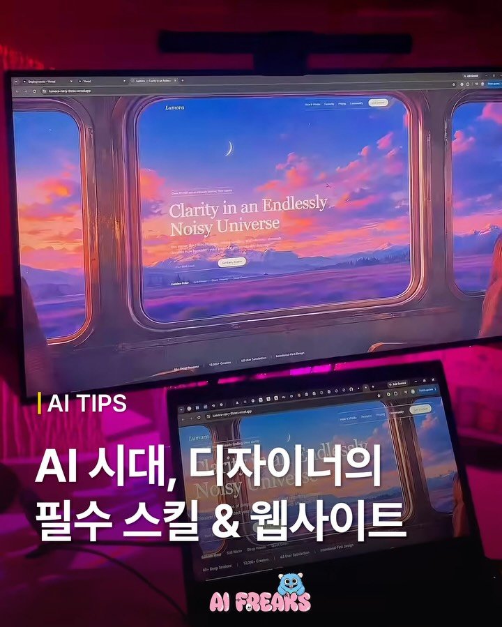 ai_freaks.kr 게시물 이미지: “디자인 시간을 줄여주는 AI 사이트+스킬” 🔥

AI한테 UI를 맡길 때 진짜...