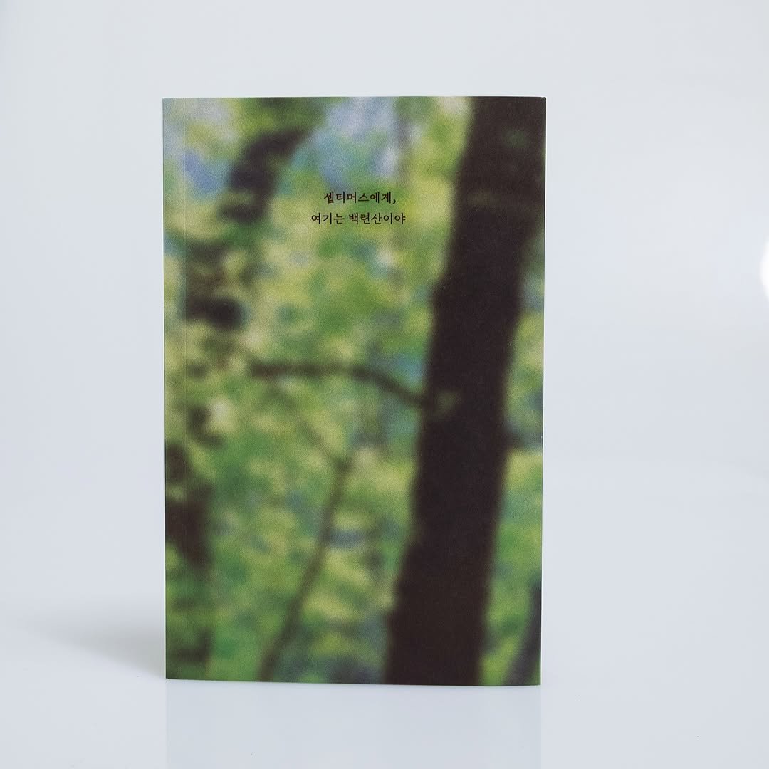 Photo shared by 아인서점 on July 31, 2025 tagging @red.deer.books. May be an image of book, poster and text that says '쉐티머스에게 티머 여기는백련산이야 여기는 백런산이야'.